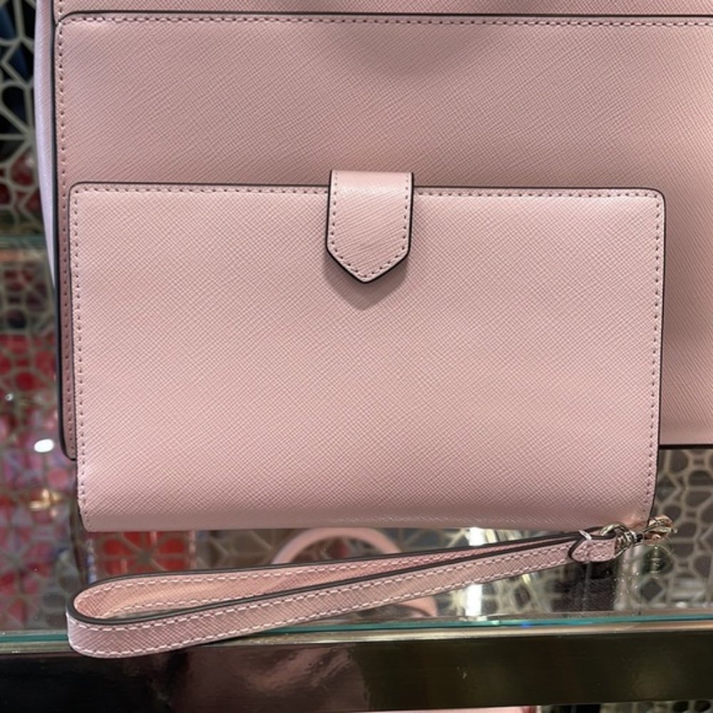 Kate Spade Staci Phone Wallet Wristlet Chalk Pink - Picture 6 of 16